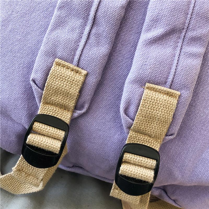 Rucsac retro din pânză pentru femei Rucsac pentru studenți