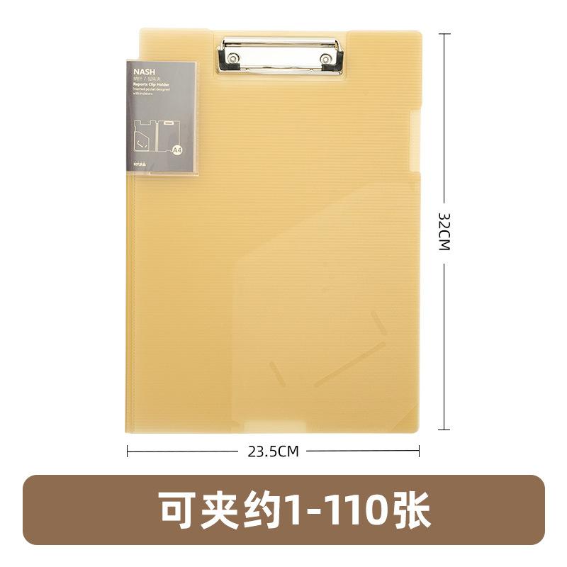 A4 Transparent Folder With Single Strong Clip Large Capacity For Storing Documents Contracts And Office Supplies