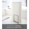 Yamazaki Easy-Dry Bathtub Lid Stand, Tower, Black, Approx. W25.5 X D13 X H30.5cm, Holds Shutter-Type Bathtubs, 5084