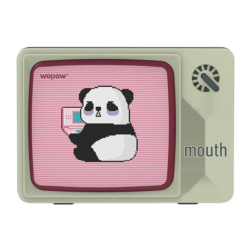 WOPOW Panda TV Retro Bluetooth Speaker