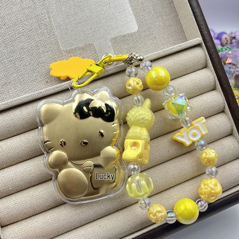 20mg Pure Gold Wealth-Attracting Cat Pendant Keychain - Gold Gift for Girlfriend