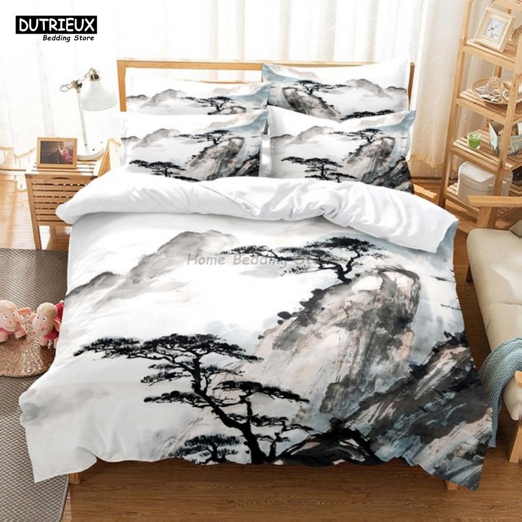 Comforter Branch Flowers Bedding Set 3D Digital Printing For Women Girls Single Queen Full Size Fashion Design