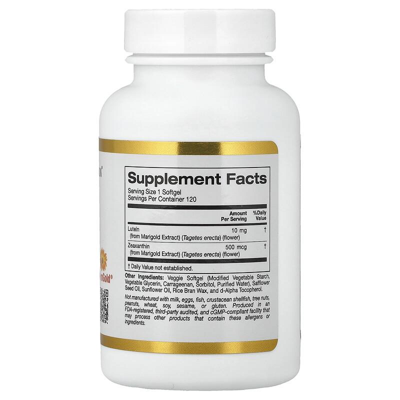 Lutein with Zeaxanthin from Marigold Extract, 120 Veggie Softgels