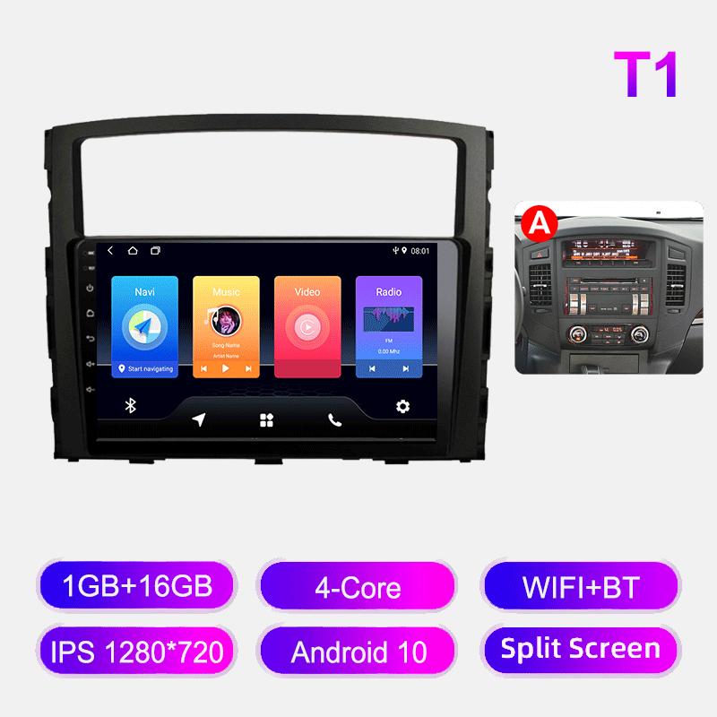 Autorádio s Androidem pro Mitsubishi Pajero 2006-2014, multimediální přehrávač, hlavní jednotka, stereo, GPS navigace, BT, WIFI, 1+16GB