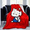 1pc. Hello Kitty Red Background Blanket - Cute Home Decor, Office Napkin, Outdoor Th