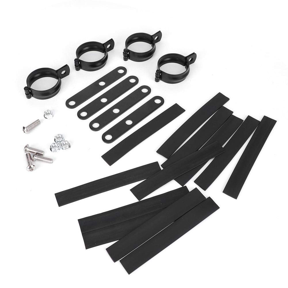 

Headlight Bracket, Motorcycle Headlight Bracket Fork Mounting Clamp Universal Accessory Black (41-51mm)