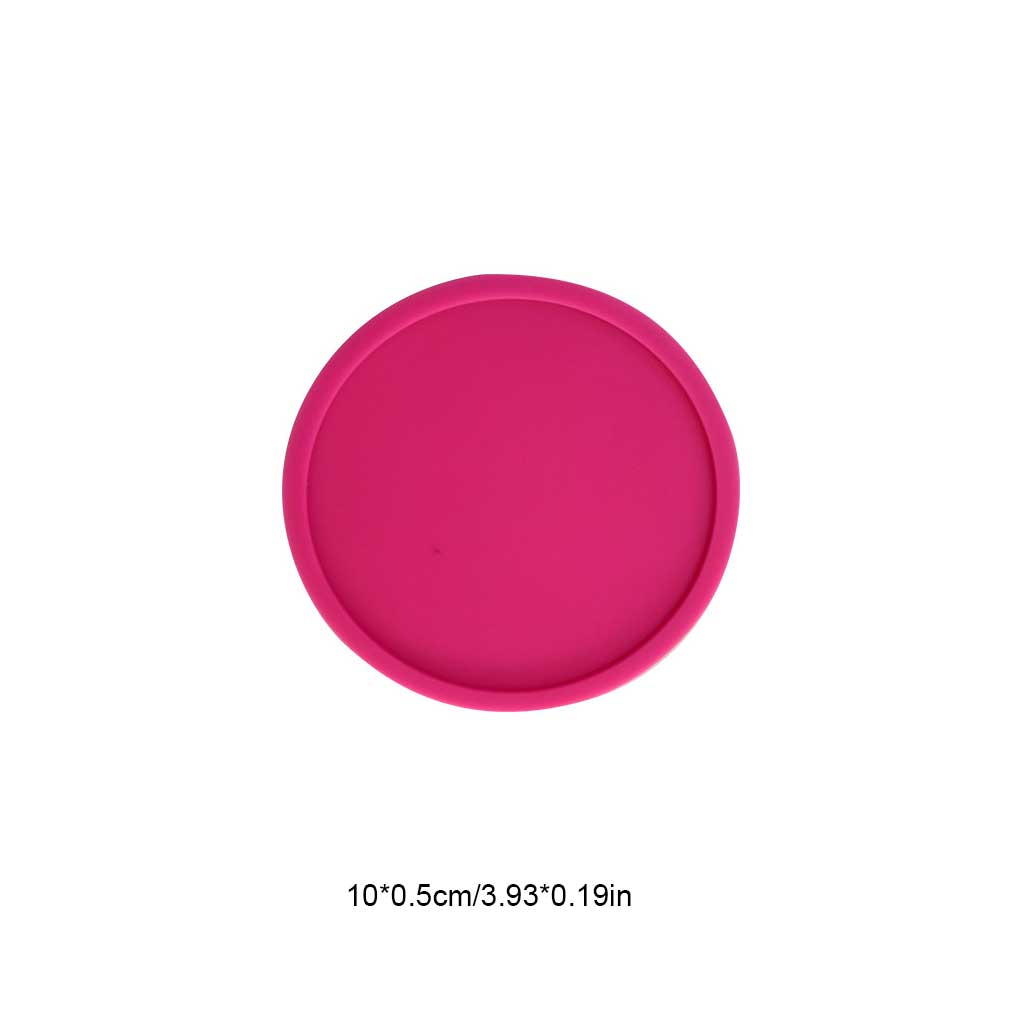Cup Coaster Anti-scalding Silicone Round Heat Insulation Mat Tableware Counter Pad Coffee Cups Placemat Kitchen Supplies