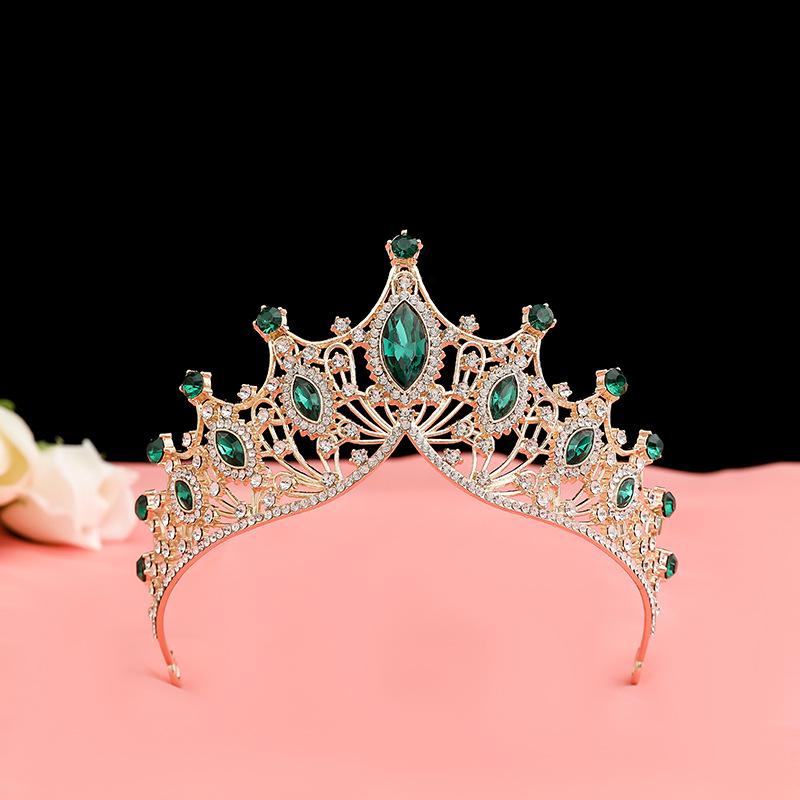 Bride's Crown Headband Wedding Korean Birthday Gift Adult Gift Crystal Crown Princess Dress Hair Accessory