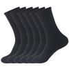 Men's Double Tough Cotton Socks Soft Moisture-wicking Socks 6-Pair Pack