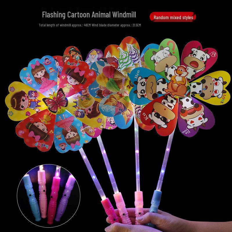 Children's Colorful Sunflower Sequin Pinwheel Toy