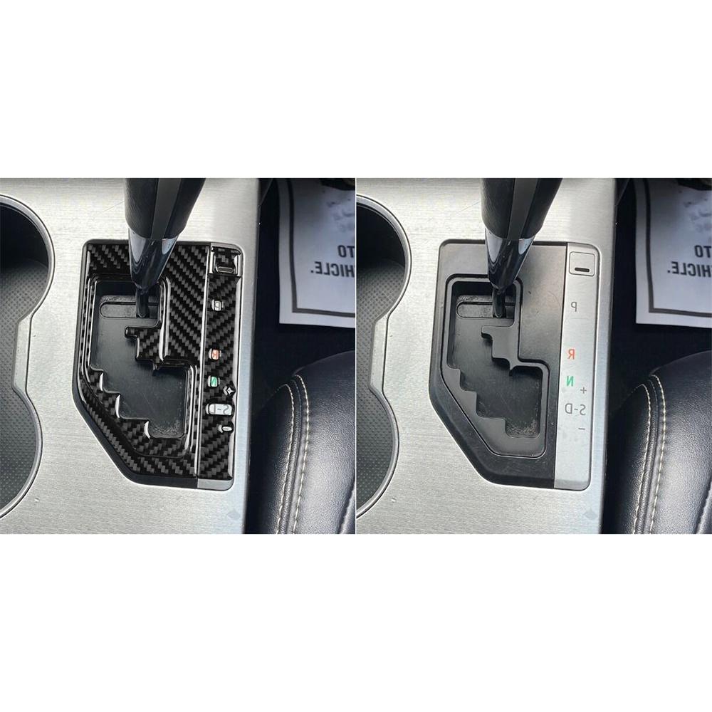 Carbon Fiber Shift Panel Trim Cover Fits For Toyota Camry 2012-2014 RHD