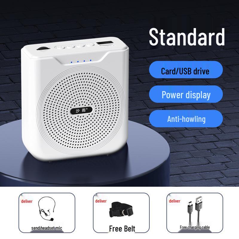 Compact Bluetooth Teacher Amplifier & Microphone for Classroom and Tour Guide Use
