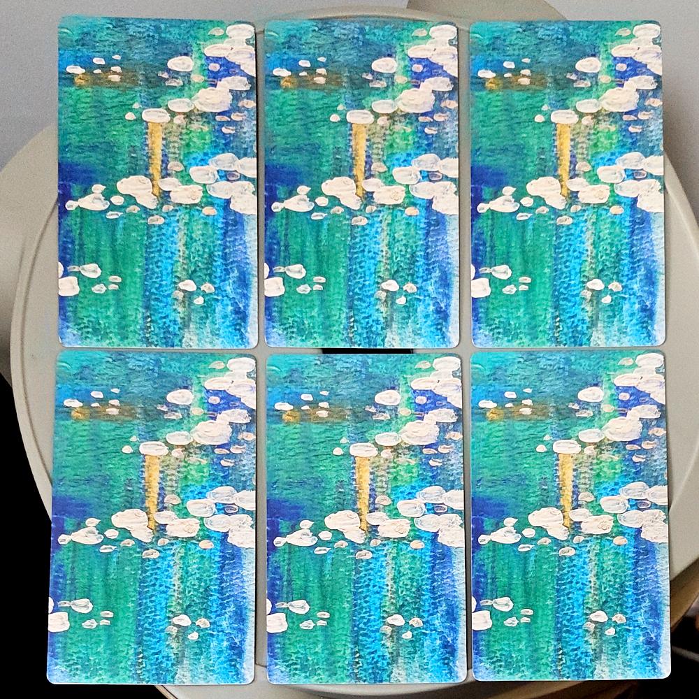 Think Oracle Deck 12*7cm 35 Hand-Painted Cards for Intuition & Emotional Resilience,double-embossed Cardstock