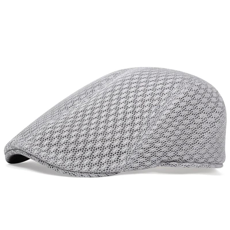 Beret Mesh Men Summer Spring Hats Air Permeable Ventilated Berets Caps For Women Touring Cap For Men  Women Gender Neutral Outdoor Sport Sun Hat