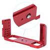 L Quick Release Plate Horizontal Vertical Shooting Handle Base for Fuji GFX 50R CameraRed