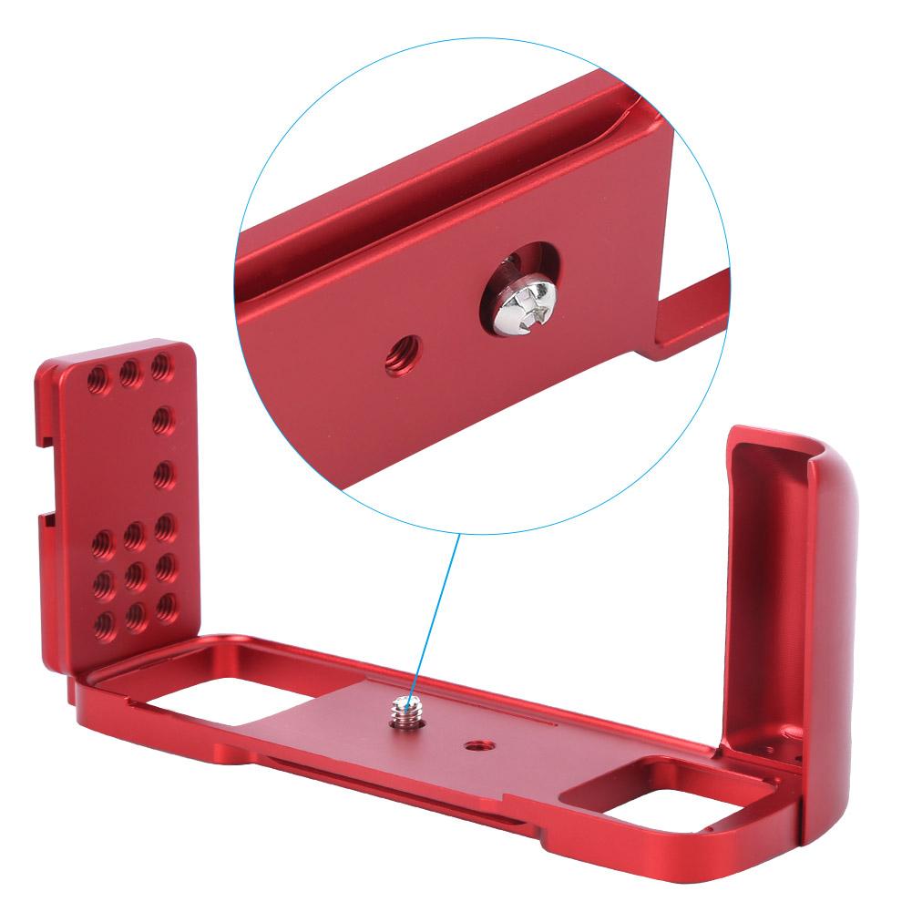 L Quick Release Plate Horizontal Vertical Shooting Handle Base for Fuji GFX 50R CameraRed