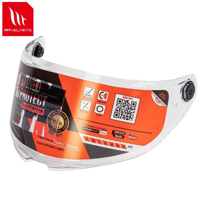 MT-V-28B Face Shield for THUNDER 4 SV Helmet STINGER 2 Helmet Original MT Helmet Replacement Helmet Glass