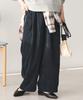 Corduroy wide pants navy S