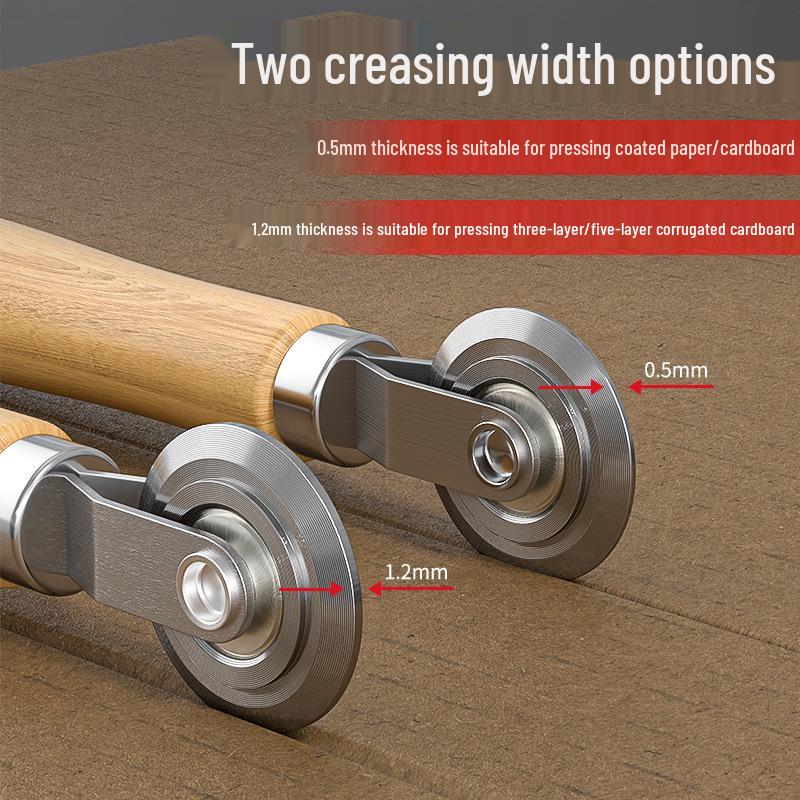 Wooden Handle Paper Creaser Roller for DIY and Cardboard Projects