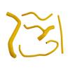 Silicone Radiator coolant Hose Fit For Aprilia Tuareg 660 2022-2025 Yellow