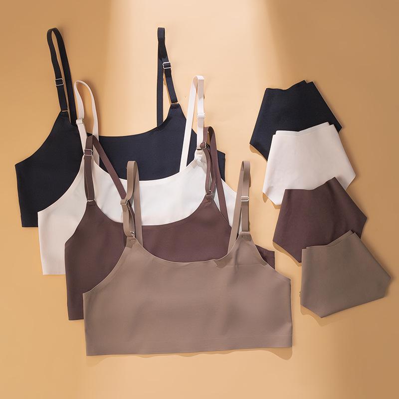 Seamless Wireless Camisole Bra Set: Breathable Push-up for a Sleeker Look