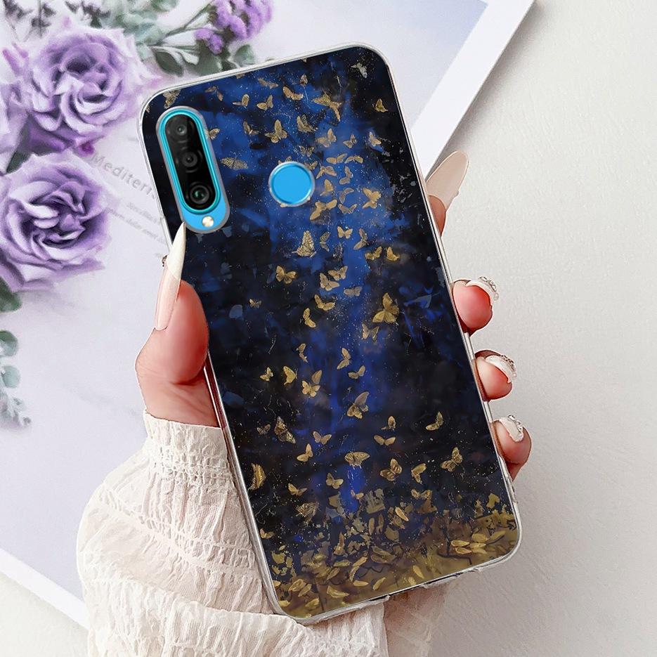 For Huawei P30 Lite Case Cool Dragon Pattern Cover Clear Silicone Soft Slim Phone Case For Huawei P30 Pro P 30 Lite P30Lite Bags