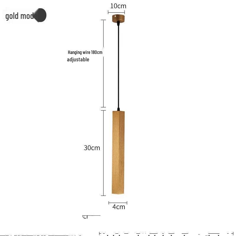 UOSU Square Gold LED Pendant Lamp