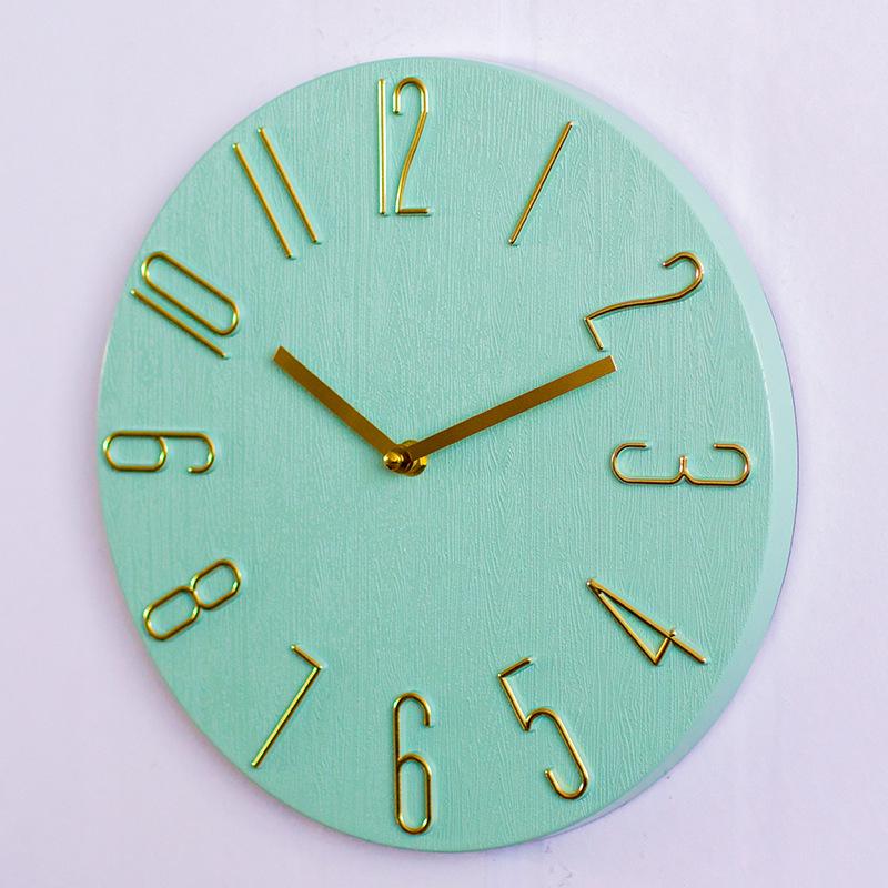 30cm Silent Quartz Wall-Mounted Clock for Living Room