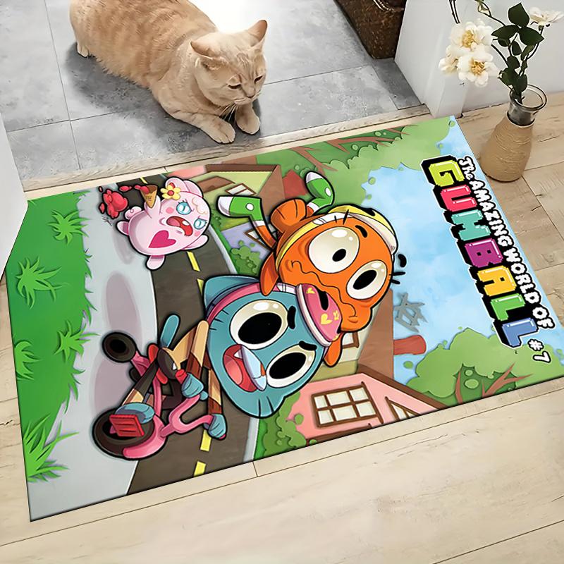 1Pc Bunny Friends Adventure Carpet Rug Customizable Soft Washable Antislip Home Living Room Sofa Mats Personalized Rug 0917291