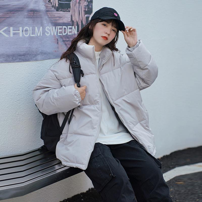 

Новая хлопковая куртка с воротником-стойкой для пар, осенне-зимняя, короткая, большого размера, мужская и женская, утолщенная хлопковая куртка XXXXL