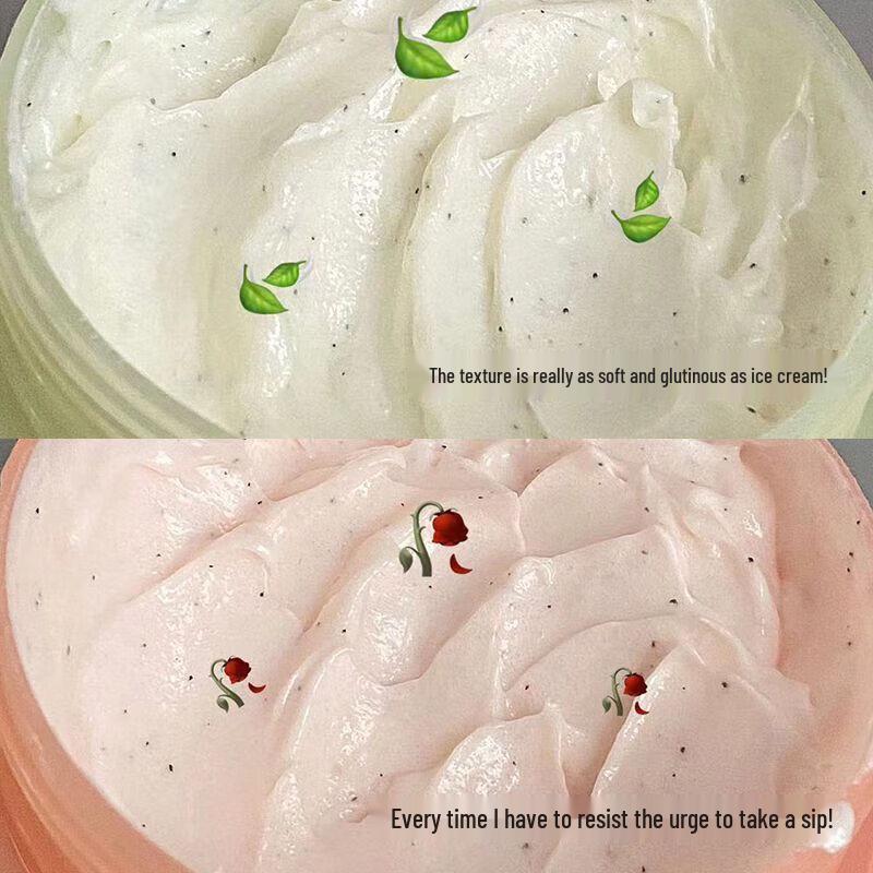Little Dream Garden Ice Cream Smoothing Body Scrub - Rose Scent