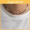New Style Geometric Pearl Necklace For Women With Vintage Design And Elegant Lock Collar Chain