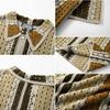 Casual Knitted Short Sleeve Shirt for Men Button Down Crochet Hollow Out Shirt Top Men's Summer Vacation Vintage Knit Golf Beach Collared Shirts Tops