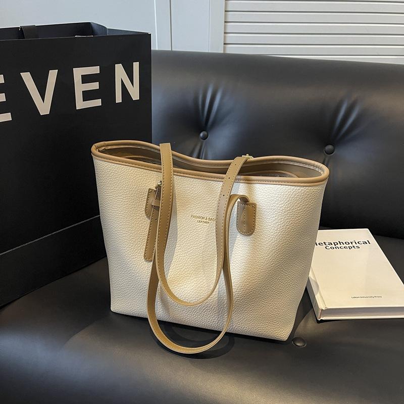 

Commuter to work large-capacity bag women s 2024 new high-end versatile shoulder bag popular texture tote bag
