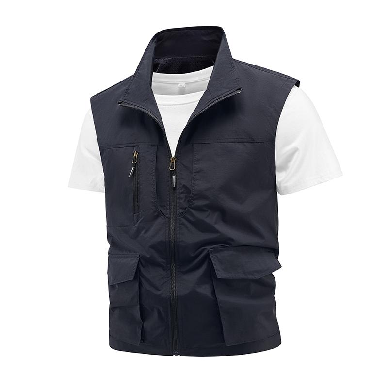 Vest Double-sided Plus Velvet Thickened Vest Multi-pocket Vest Outdoor Casual Vest Windproof And Waterproof Top
