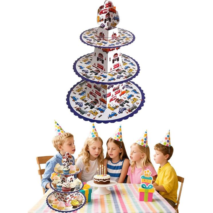 3 Tier Butterfly Cupcake Stand,Suitable for Butterfly Themes – Easy to Assemble& Reble(1Butterfly)