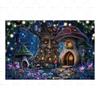 Dreamy Fairy Tale Forest Mushroom House Photography Background Cloth - Children's Birthday Party Decorative Wall Background