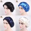 Luxurious Satin Sleep Night Cap For Curly Hair Beauty Salon Head Cover Bonnet Hat