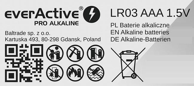 Alkaline Batteries Aaa / Lr03 - 4 pcs