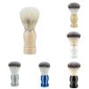 Mens Shaving Brush With Wooden Handle For Beard Grooming And Facial Cleansing