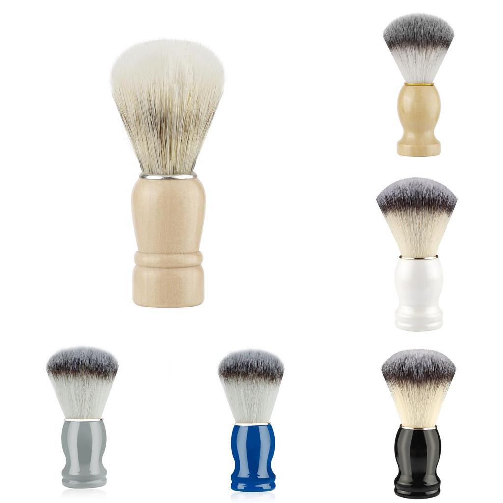 Mens Shaving Brush With Wooden Handle For Beard Grooming And Facial Cleansing