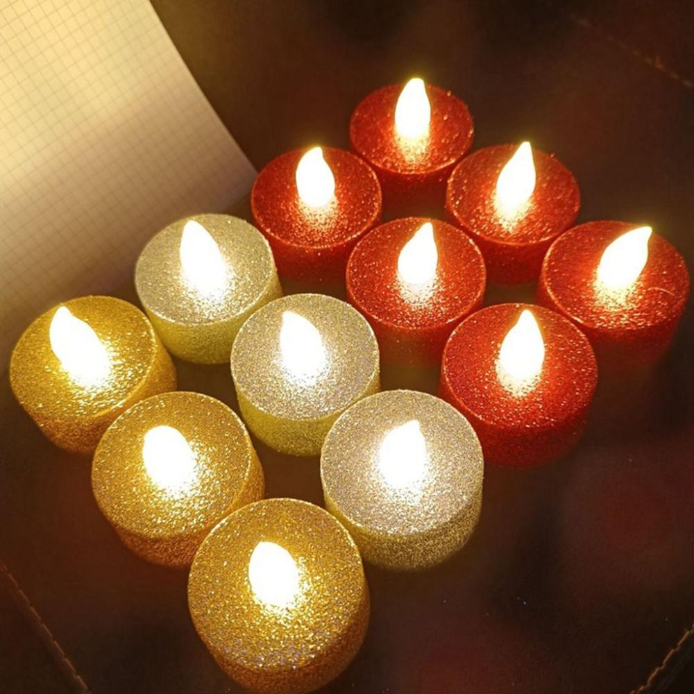 Diwali Candles Mini Halloween Ornament Candle LED Lamp Tea Lights Home Decor Flameless Candles