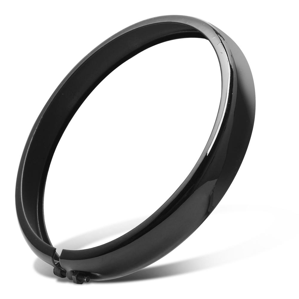 Motorcycle Black 5.75'' Headlight Headlamp Trim Ring For Harley Sportster Iron XL 883 1200 Dyna Softail Street