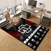 Rammstein Heavy Metal Band Carpets and Rug 3D Printing Carpet Floor Mat Living Room Bedroom Large Area Soft Carpet-JM002