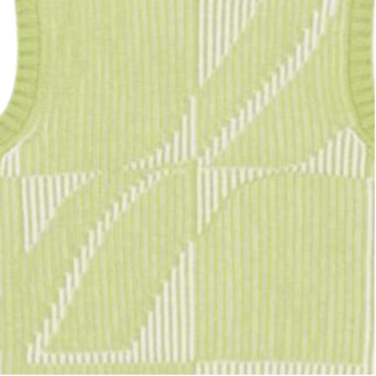 We11Done Fw21 Oversized Logo Jacquard Knit Vest Unisex vest WD-KV3-21-656-U-GR