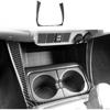 Carbon Fiber Center Console Car Gear Shift Knob Water Cap Holder Panel Cover Carbon Fiber Sticker Car Interior Trim Compatible with Toyota Tacoma