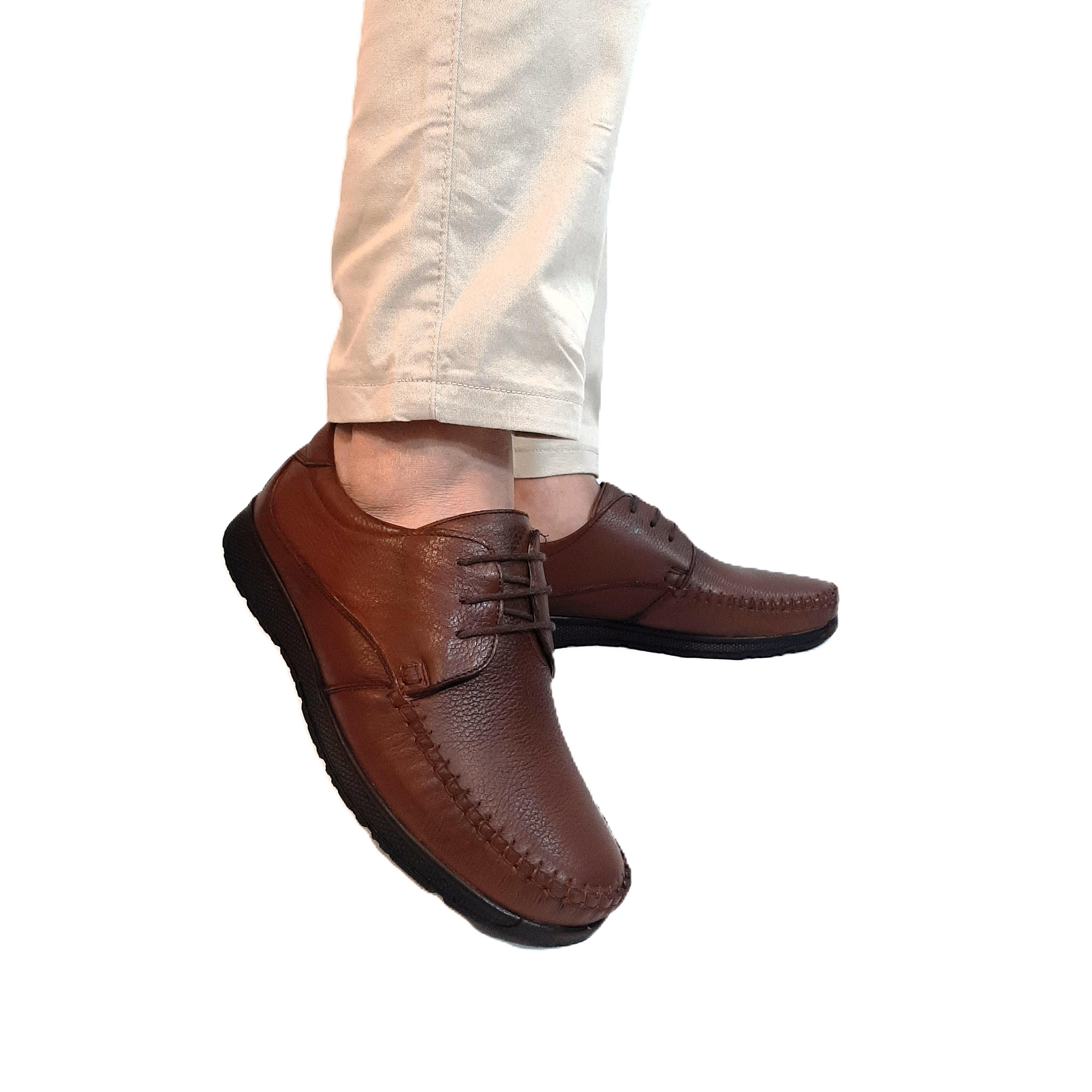 

Fiyra fth03 Brown Genuine Leather Non-Slip Laced Men s Shoes 40 коричневый