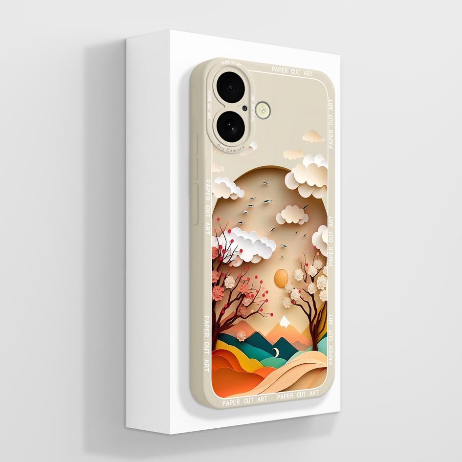 

Чехлы Houisng для Apple iPhone 16 Pro Plus 16promax, красивые горные милые панды, жидкие, мягкие, силиконовые, противоударные, противоударные, для iPhone iPhone 16 Pro Max