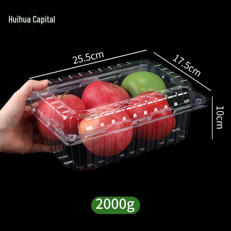 HUIHUADU Disposable PET Transparent Fruit Packaging Box with Lid