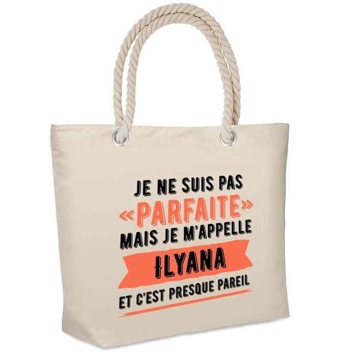 Sac de plage isotherme - PLANETEE - Ilyana Parfaite - Coton - Grande contenance - Design imprimé en France